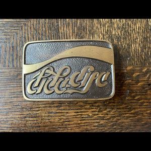 Vintage Coca-Cola 1970s Hebrew Brass Belt Buckle Buckler Handmade in Israel P25H